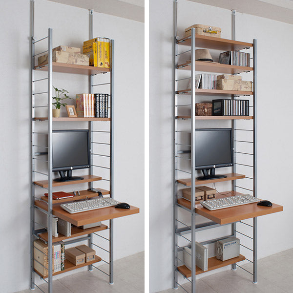 突っ張りスリムデスク幅61cm