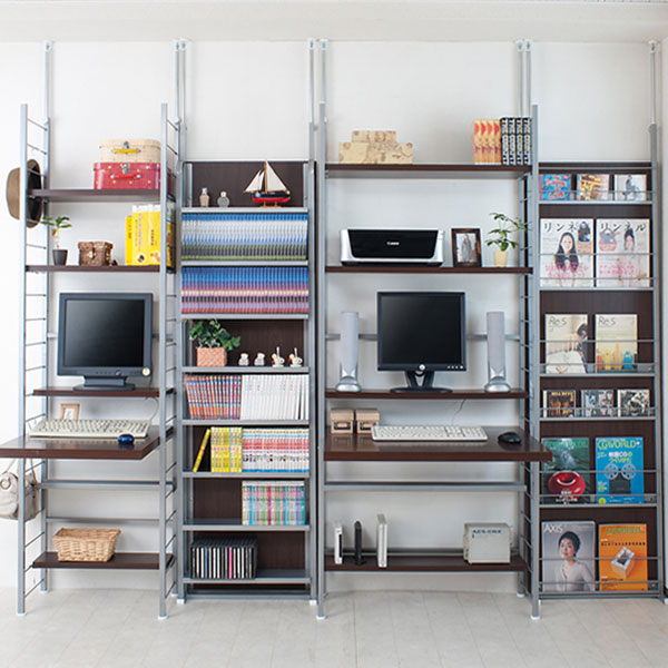 突っ張りスリムデスク幅61cm