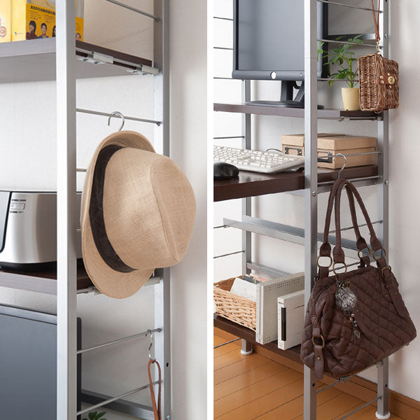 突っ張りスリムデスク幅61cm