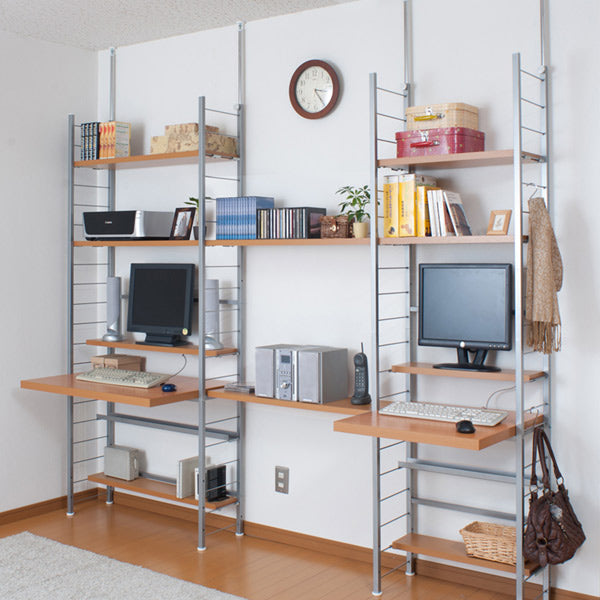 突っ張りスリムデスク幅91cm用追加棚板（小）奥行14.5cm