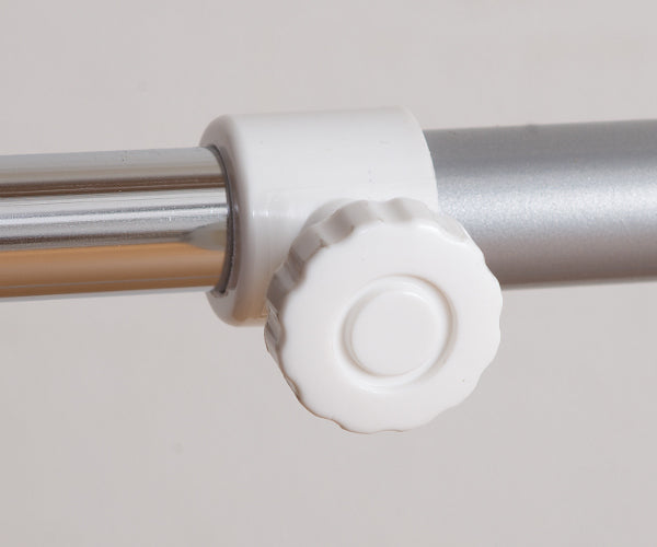 伸縮クローゼット最大幅125cmハンガーラックカーテン付き日本製