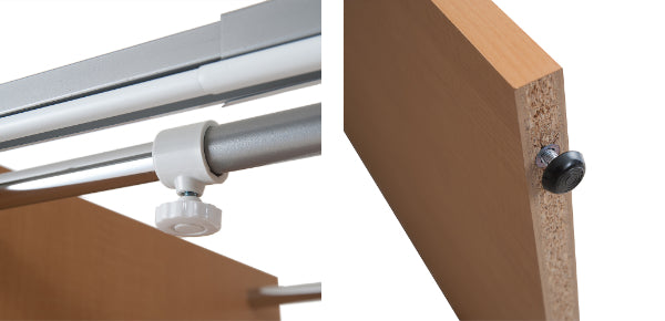 伸縮クローゼット最大幅125cmハンガーラックカーテン付き日本製