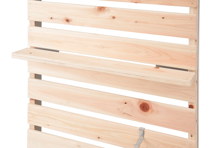 突っ張りラックひのき製幅60cm