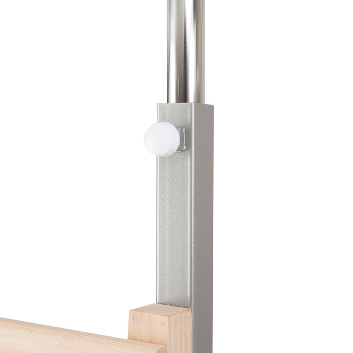 突っ張りラックひのき製幅90cm