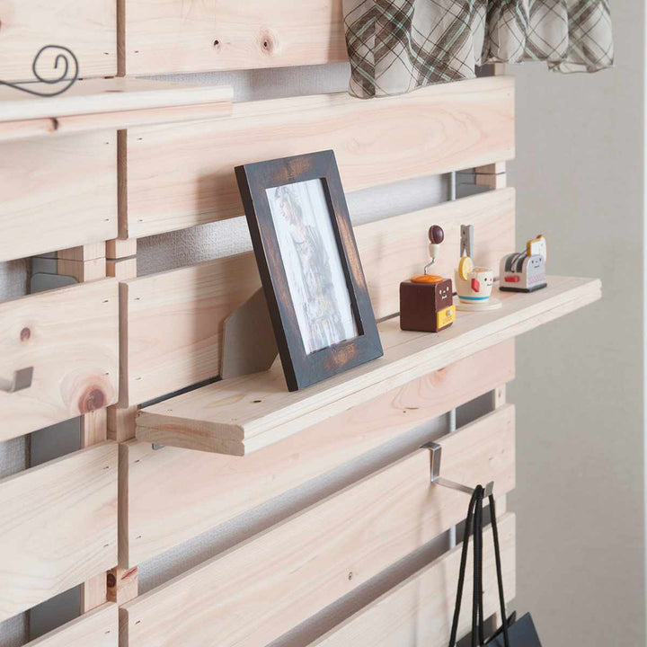 突っ張りラックひのき製用棚板幅60cm2枚組