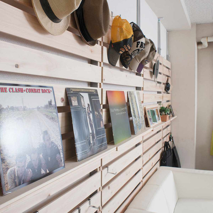 突っ張りラックひのき製用棚板幅60cm2枚組