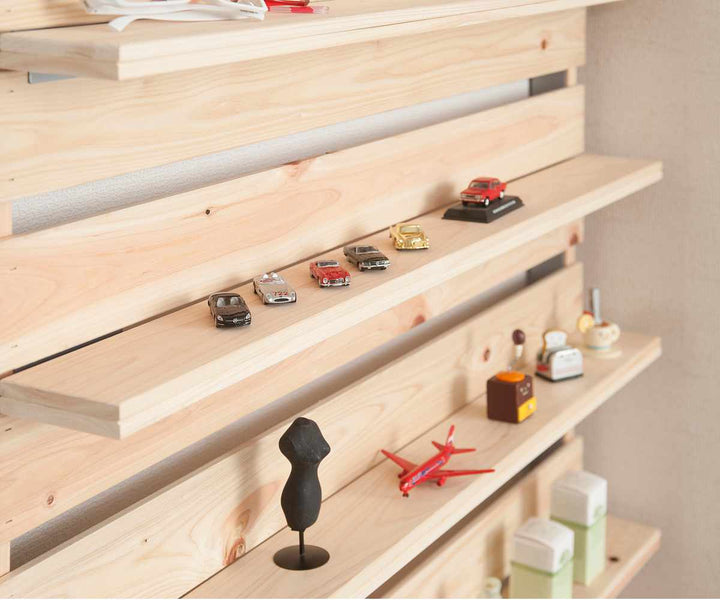 突っ張りラックひのき製用棚板幅90cm2枚組