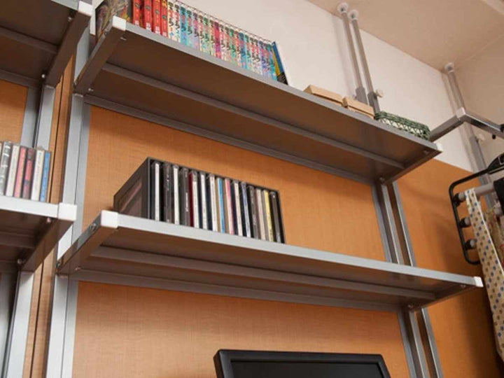 突っ張りパーテーションデスクタイプ棚付幅90cm