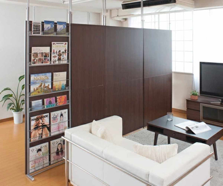 突っ張りパーテーションデスクタイプ棚付幅90cm