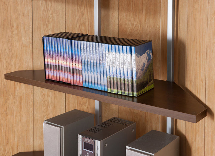 突っ張りコーナーラック幅90cm棚板2枚壁面収納日本製