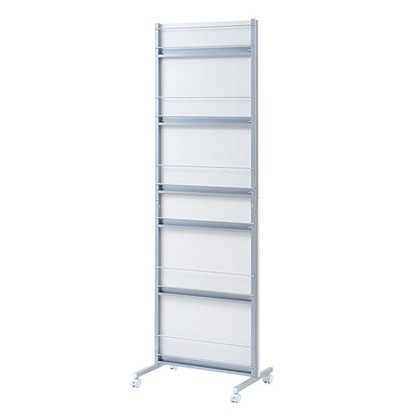 パーテーション幅60cm間仕切りマガジンラックキャスター付