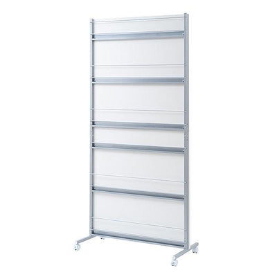 パーテーション 幅90cm 間仕切り マガジンラック キャスター付