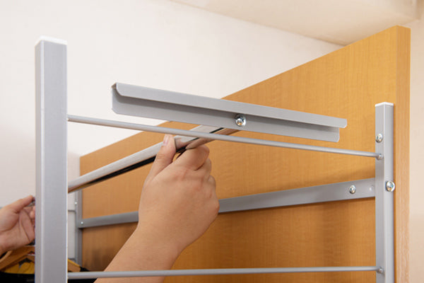 ハンガーラック間仕切りラック背面ミラーパネル幅60cm