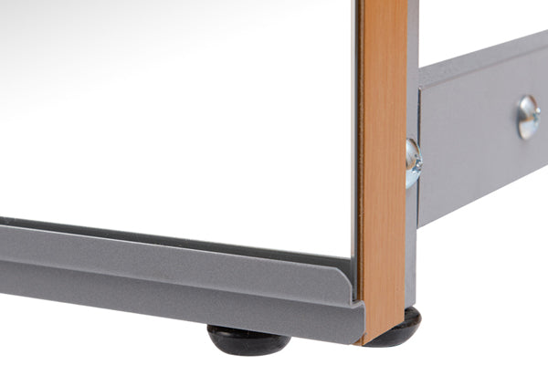 ハンガーラック間仕切りラック背面ミラーパネル幅60cm