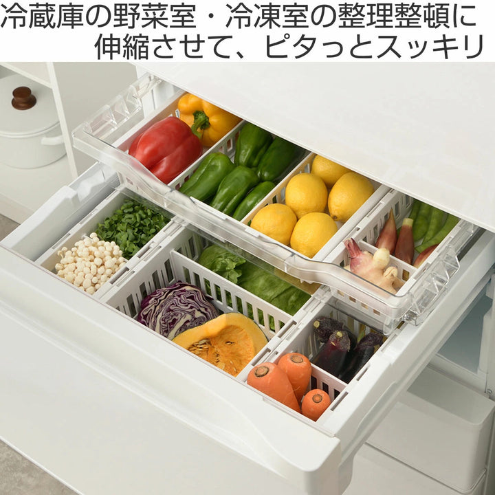冷蔵庫収納4点セットトトノ野菜室冷凍庫伸縮ストッカー