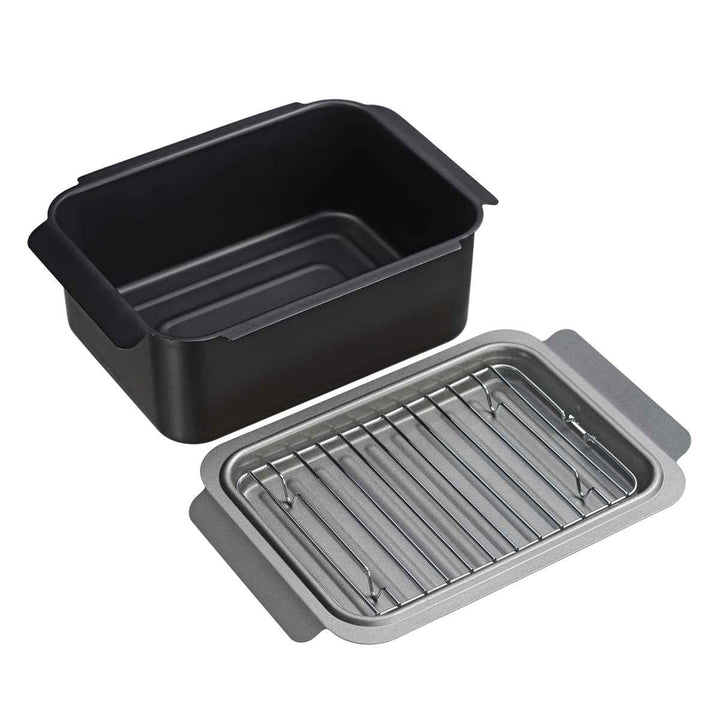 天ぷら鍋3点＆揚げ物ざるセットIH対応ポコフリット角型ワイド