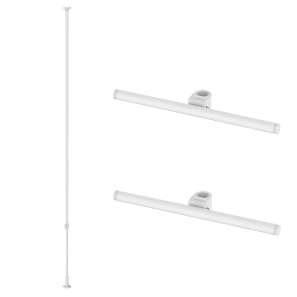 tatecco突っ張りリュックを浮かせる収納3点セット高さ190～300cmポールまっすぐバー