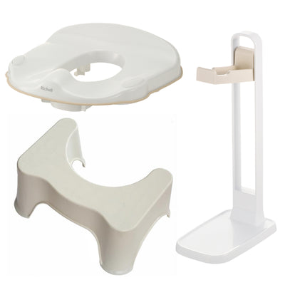 補助便座 補助便座スタンド トイレスムーズステップ M リッチェル 3点セット