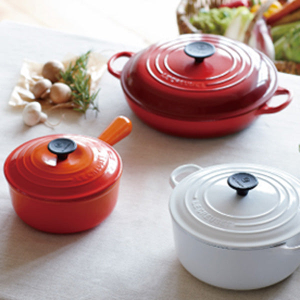 ル・クルーゼ LE CREUSET 両手鍋 ココット・ロンド 16cm 1.3L IH対応 ホーロー製