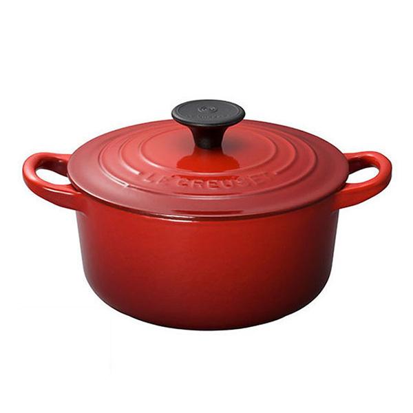 ル・クルーゼ LE CREUSET 両手鍋 ココット・ロンド 16cm 1.3L IH対応 ホーロー製