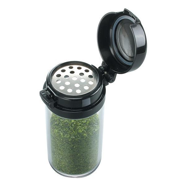 調味料入れ 220ml ステンパンチ穴ふりかけケース ブラック