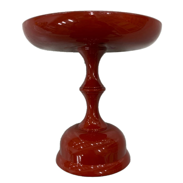 高月 4.5寸 朱 高坏 お供え 仏具 仏壇 -1