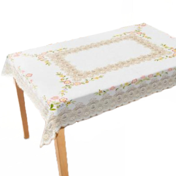 テーブルクロス 120×150cm MGプリントレース ドーバー 樹脂製 日本製