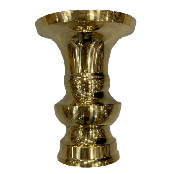 花立 真鍮 地花立て 4寸 仏具 仏壇 -1