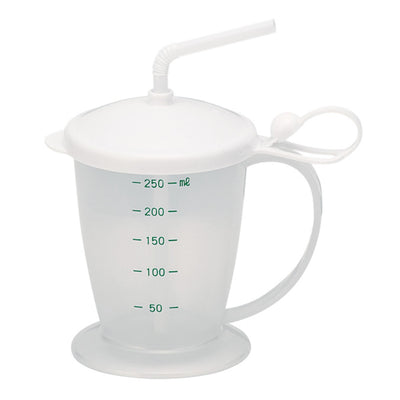 介護用 コップ 安定ストローコップ 300ml 目盛り付き 高齢者