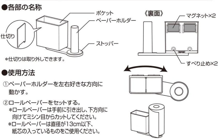 キッチンペーパーホルダー スリムラップ＆ペーパーホルダー -7