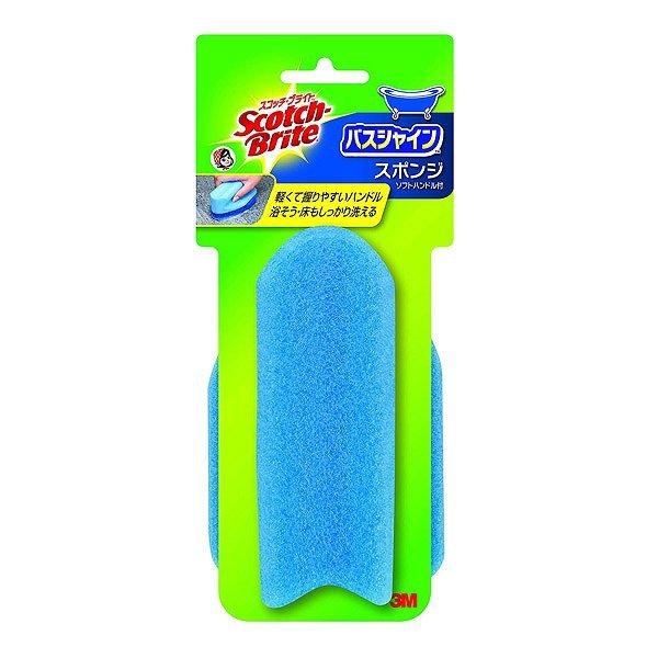 バススポンジスコッチブライトバスシャインソフトハンドル付