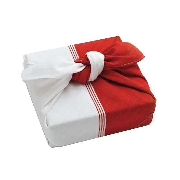 風呂敷　中巾 チーフ　ハレ包み　紅白　50cm　ふろしき　お包み　綿100％