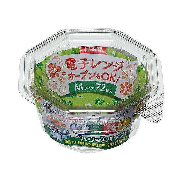 お弁当カップ　おかずカップ　日本製　おべんとケースプチフラワー　M　72枚