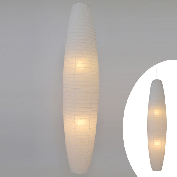 ペンダントライト　和紙　大型照明　揉み紙　N　2灯
