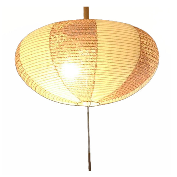 ペンダントライト　和紙　ペンダントランプ　楮紙茶×麻葉唐茶　2灯