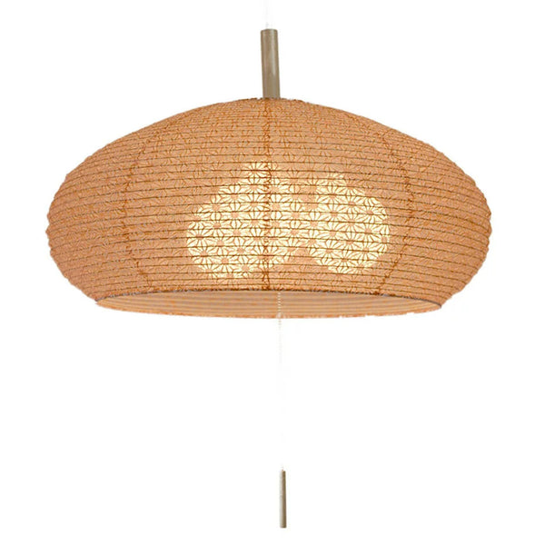 ペンダントライト　和紙　ペンダントランプ　麻葉煉瓦　3灯