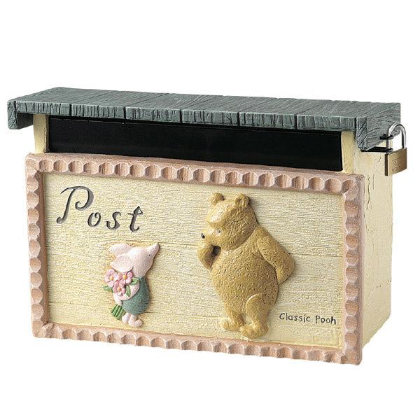 廃盤 ポスト プー＆ピグレット くまのプーさん メールボックス 郵便 新聞受け Disney（ディズニー） 郵便ポスト ポスト ツリーハウス プー