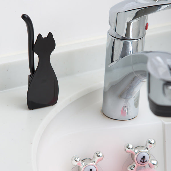 洗面クリーナー　猫のブラシ＆ケース　洗面用品
