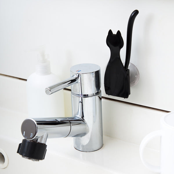 洗面クリーナー　猫のブラシ＆ケース　洗面用品