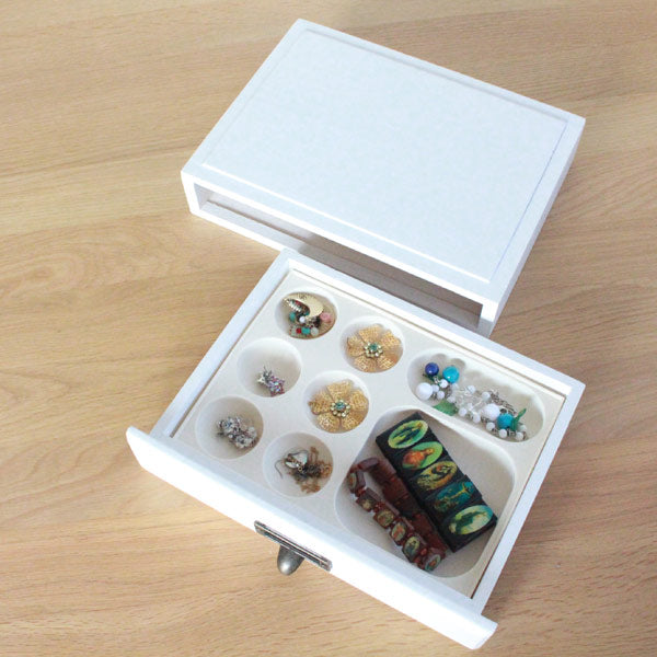 アクセサリーケース 幅26×奥行21×高さ6cm ジュエリーボックス