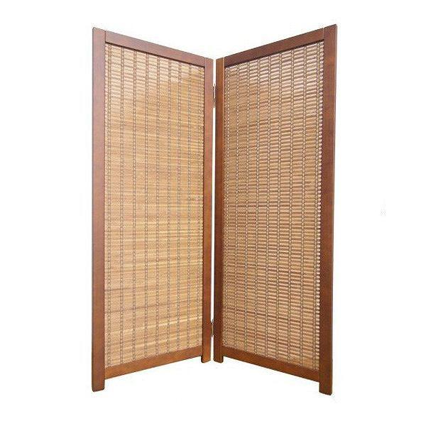 衝立　和風　竹すだれ衝立　2連　1240　高さ170cm