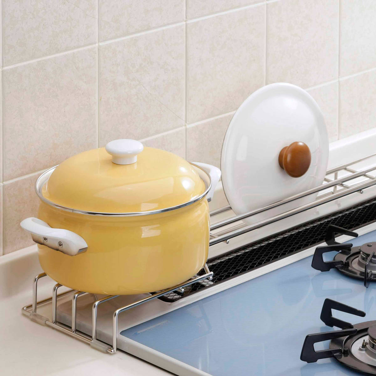 コンロ奥ラック ステンレスコンロ奥ラック 幅75cm用 – ハウジー