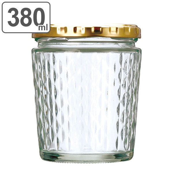 保存容器 380ml ジャム瓶 ガラス製 テーラーグッド