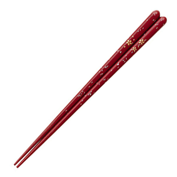 箸 20.5cm 桜蛍 赤 食洗機対応 木製