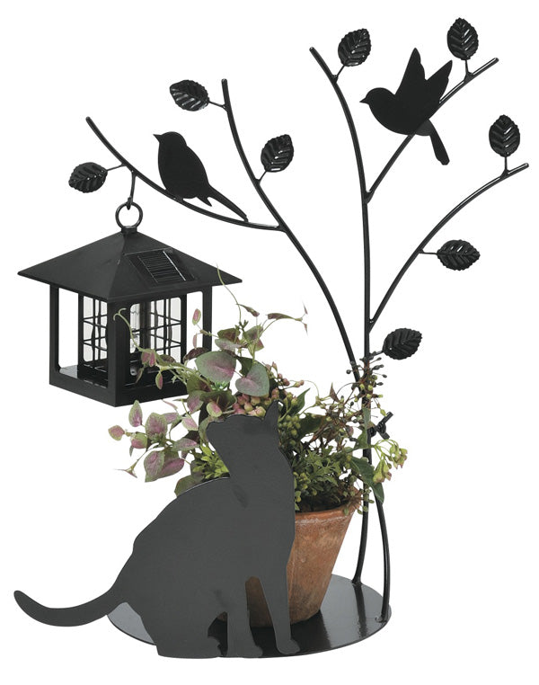 シルエットソーラー　Tree＆Dog　Tree＆Cat
