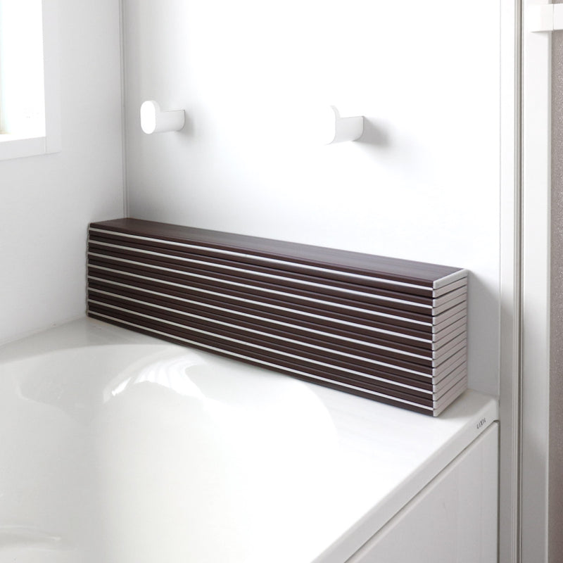 風呂ふた折りたたみAg銀イオン風呂ふた70×110cm用M11ブラウン実寸70×110.3cm