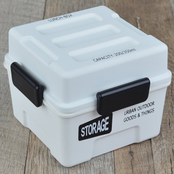 お弁当箱 2段 保冷剤付き STORAGE スクエアコンテナランチ 550ml ランチボックス