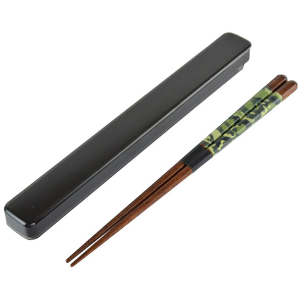 箸＆箸箱セット　ワイルドサファリコンビ　21cm　男性用　日本製