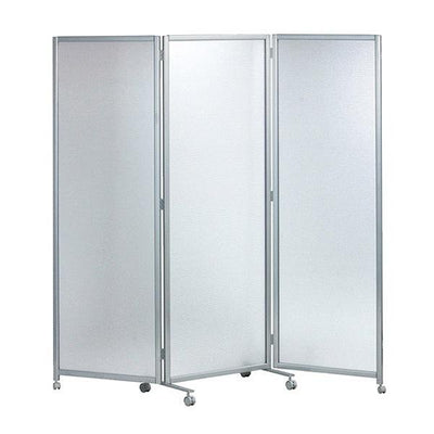 パーテーション SMP三つ折パーティション クリアーフロスト 3連 高さ172cm