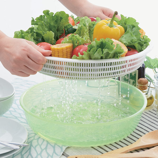 水切りかご 卓上水切り 野菜水切り ふた付き プラスチック製